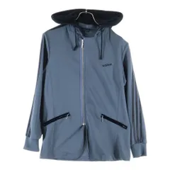 adidas (アディダス) フード付き ジップアップジャケット グレー 366987