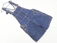 TOMMY HILFIGER トミーヒルフィガー デニム プリント ショート サロペット オーバーオール sizeS/インディゴ ■◇ レディース
