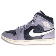NIKE (ナイキ) WMNS AIR JORDAN 1 MID BQ6472-022 エアジョーダン 1 ミドルカットスニスニーカーシューズ グレー/ホワイト US7.5/24.5cm レディース