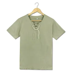 アニメT 進撃の巨人 エレン・イェーガー / 鹿野修哉 コスプレ 半袖 Tシャツ ベースTコスプレ 衣装 仮装 オリーブドラブ