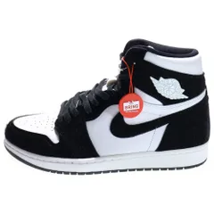 NIKE (ナイキ) WMNS AIR JORDAN 1 RETRO HIGH OG CD0461-007 エアジョーダン1 レトロ ハイカットスニーカー US10/27.0cm ブラック/ホワイト