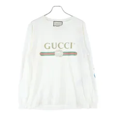 GUCCI (グッチ) ドラゴン刺繍 クラシック長袖Tシャツ 476330 X9V44 ホワイトのサムネイル