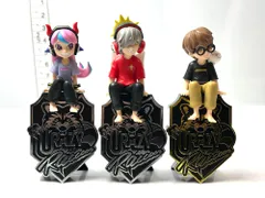 現状品 Crazy Raccoon モニタートップフィギュア だるまいずごっど Selly ありさか﻿ 3個セット 3/16