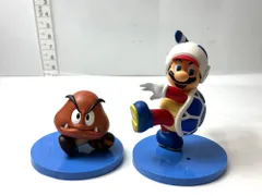 現状品 スーパーマリオ3Dランド コレクションフィギュア ブーメランマリオ＆ クリボー 2個セット 3/16