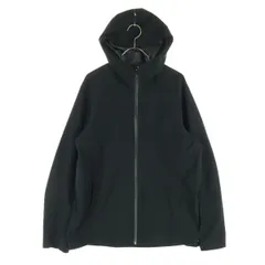 UNIQLO ユニクロ 無地 長袖 ブロックテック ジャケット M ブラック フード付 メンズ 古着