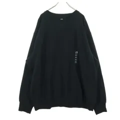 美品 UNIQLO ユニクロ 長袖 スウェット 3XL ブラック メンズ 古着