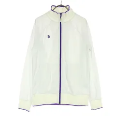 美品 umbro アンブロ ワンポイント 長袖 ジップジャケット M ホワイト レディース 古着のサムネイル