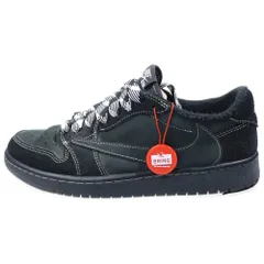 NIKE (ナイキ) ×TRAVIS SCOTT AIR JORDAN 1 LOW OG SP BLACK PHANTOM DM7866-001 エアジョーダン1 ブラックファントム ローカットスニーカー ブラック US9.5/27.5cm
