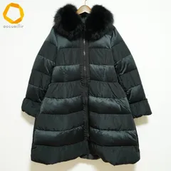 #wnc トゥービーシック TO BE CHIC コート 46 黒 ダウン ファー 中綿 レディース [788803]のサムネイル