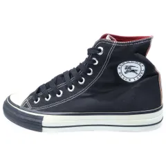 BURBERRY BLACK LABEL (バーバリー ブラックレーベル) ロゴパッチ レースアップハイカットスニーカー ブラック BKA76-076のサムネイル