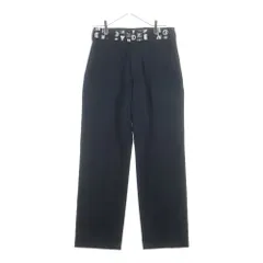 HYSTERIC GLAMOUR (ヒステリックグラマー) ×Dickies ディッキーズ ウエストロゴデザイン ワークパンツ ブラック 181M40HG01