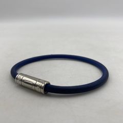 フェラガモ ウーブン 2色編み込みレザー ユニセックス ブレスレット 