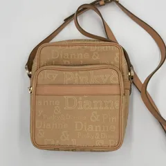 ピンキー＆ダイアン ショルダーバッグ ロゴ柄 ベージュ 斜めがけ