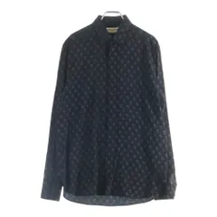 SAINT LAURENT PARIS (サンローランパリ) 18AW トランプ総柄 長袖シャツ ブラック 528009 Y317Tのサムネイル
