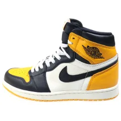 NIKE (ナイキ) AIR JORDAN 1 RETRO HIGH OG TAXI 555088-711 エアジョーダン 1 レトロ タクシー ハイカットスニーカー シューズ イエロー/ブラック US8/26cm
