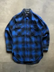 USA製 PENDLETON オンブレチェック ウールシャツジャケット S