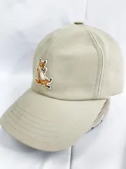 MAISON KITSUNE メゾンキツネ Chillax fox チラックス フォックス キャップ size F/ベージュ ■■◎レディースのサムネイル