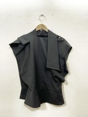 美品】akiki ribbon one shoulder top black - メルカリ