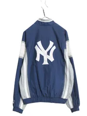【お得なクーポン配布中!】 90s ヤンキース ナイロン トラック ジャケット キッズ XL メンズ M 程 オールド MLB オフィシャル スターター 大リーグ ウィンドブレーカー
