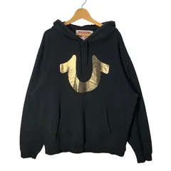 TRUE RELIGION トゥルーレリジョン WARLDTOUR ワールドツアー ブッタ パーカー フーディー プルオーバー 長袖 フロントプリント CHINA製 XLサイズ ブラックのサムネイル