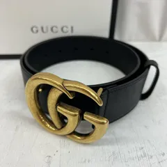 グッチ ダブルGバックル レザーベルト 400593 レディース - ISItems【USED】【古着】【中古】50124641