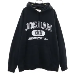 JORDAN ジョーダン 長袖 スウェットパーカー XL ブラック系 SPORT プルオーバー メンズ 古着