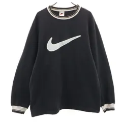 NIKE ナイキ 90s 00s オールド 長袖 スウェット トレーナー L ブラック系 メンズ 古着