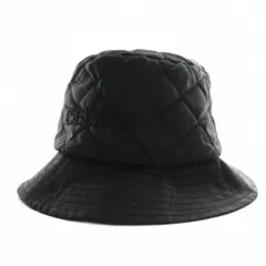 セリーヌ CELINE バケットハット キルティング M 黒 ブラック /SS ■OS