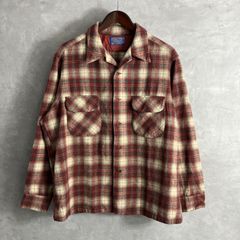 50s ENSENADA シャドーチェック ボードシャツ 開襟シャツ - メルカリ