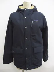 patagonia パタゴニア 68460 アウトドア ナイロンジャケット 裏地ボア ボーイズ インファーノ ジャケット 紺 ネイビー系 サイズXL14 キッズ レディース L0001-0316-4