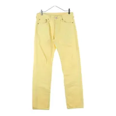 Levi's (リーバイス) 501 ボタンフライ ストレートデニムパンツ イエロー PC9-00501-3296