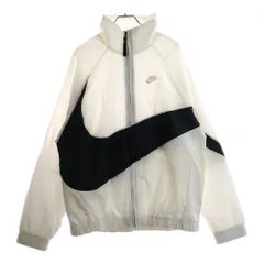NIKE (ナイキ) HBR STMT WOVEN JACKET ウーブン ビッグスウォッシュ ナイロンジャケット ホワイト AR3133-100