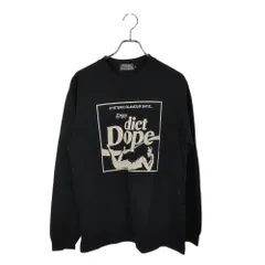 HYSTERIC GLAMOUR ヒステリックグラマー DIET DOPE ロンT 長袖 Tシャツ カットソー 02251CL02 M ブラック メンズ