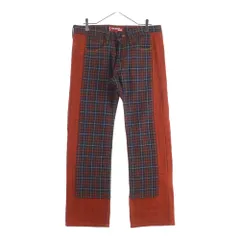 COMME des GARCONS JUNYA WATANABE MAN (コムデギャルソンジュンヤワタナベマン) 02AW ×Levis Reconstructed Plaid Pants 再構築 チェック柄 パンツ WG-P031 オレンジのサムネイル