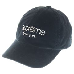 SUPREME (シュプリーム) 21AW GORE-TEX Corduroy Classic Logo 6-Panel ゴアテックス コーデュロイ キャンプキャップ 帽子 ブラック
