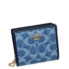 新品◇ COACH スナップ ウォレット・ラブド デニム・チャーム - メルカリ