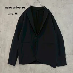 nano universe ナノユニバース テーラードジャケット ネイビー 紺 FILAROSSA フィラロッサ 2ボタン カジュアル ビジネス ストレッチ 伸縮 軽量 速乾 快適 清涼 撥水 オフィス ジャケパン Mサイズ ★ ■◇