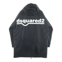 DSQUARED2 (ディースクエアード) バックロゴプリント ナイロンコート ブラック S74AM1117