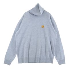 KENZO (켄조) Wool Turtleneck With Mini Tiger Kenzo Paris Logo Sweater 타이거 자수 니트 스웨터 그레이 FA65PU5383TA