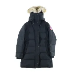 CANADA GOOSE (カナダグース) SHELBURNE PARKA シェルバーン パーカー ファー フーデッド ジップアップ ダウン ロングジャケット コート ブラック レディース 3802LAのサムネイル