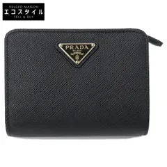 PRADA プラダ 【新品同様】サフィアーノトライアングル 財布