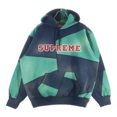 supremeシュプリームM グリーン系パッチワークパーカー！希少 - メルカリ