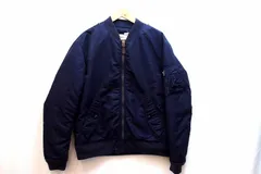 【229490】POLO RALPH LAUREN ラルフローレン  MA-1 ダウンジャケット フライトジャケット メンズ  M ネイビー
