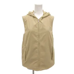 エーグル AIGLE 美品 ベスト M ベージュ フード付き ノースリーブ 無地 8604-41453 /HW ■ECF001のサムネイル