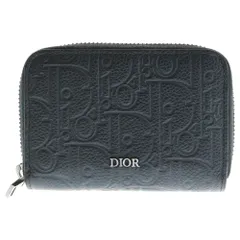 DIOR (ディオール) グラビティ レザージップ コインケース 財布 ブラック