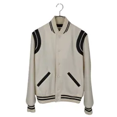 SAINT LAURENT PARIS サン ローラン パリ Teddy Jacket テディジャケット 354718 Y213Q 46 ホワイト/ブラック メンズのサムネイル