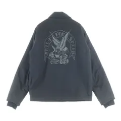 ROUGH AND RUGGED (ラフアンドラゲッド) スカル イーグル ステンシル A-2 デッキジャケット ブラックのサムネイル