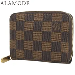 LOUIS VUITTON(ルイ・ヴィトン) ダミエ・エベヌ ジッピー・コインパース コインケース ミニウォレット カードケース ラウンドファスナー ブラウン茶 ゴールド金具 N63070 レディース 40802179364【中古】【アラモード】