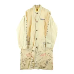HUMAN MADE (ヒューマンメイド) 24AW SHOP COAT HBT ステッチワーク ヘリンボーン ロングコート ベージュのサムネイル