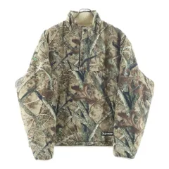SUPREME (シュプリーム) 24AW Polartec Shearling Reversible Pullover Real Tree フリースジャケット カーキ/カモフラ